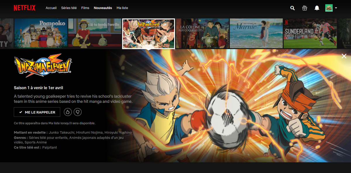 Inazuma Eleven arrive sur Netflix en France le 1er avril – Inazuma Frontier